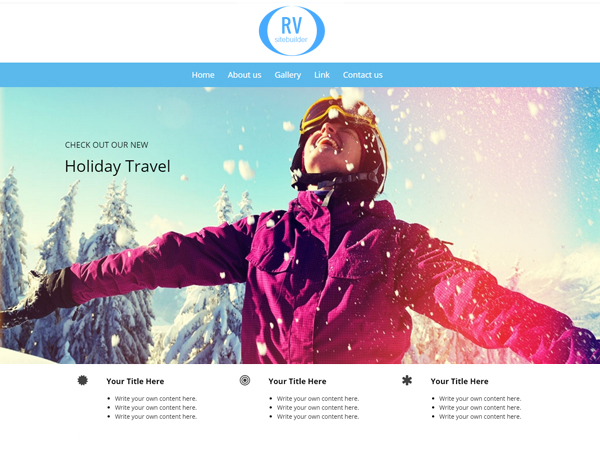 
Perfect templates for any kind of website
